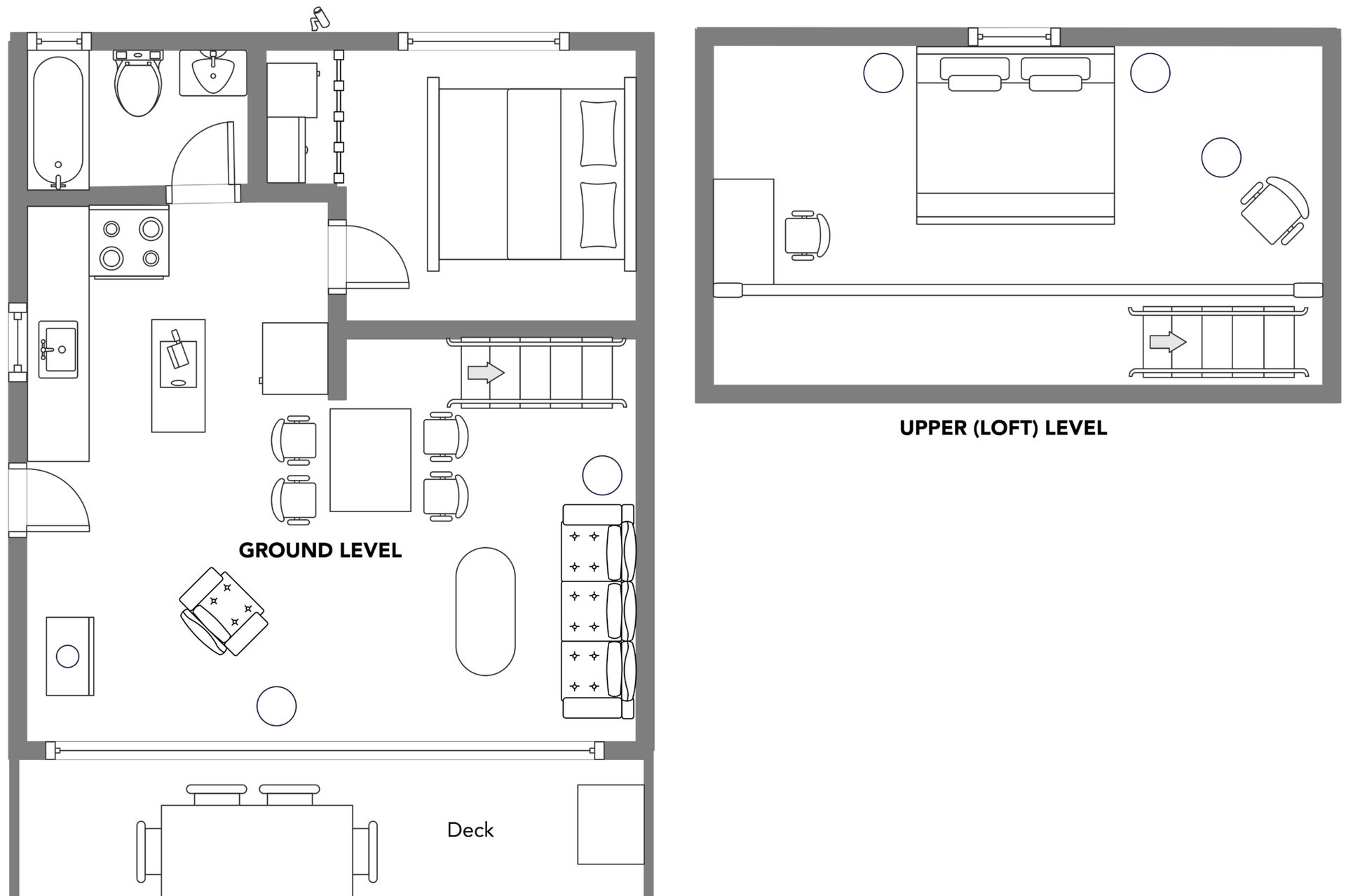 Cloudloft Cabin aerial map view