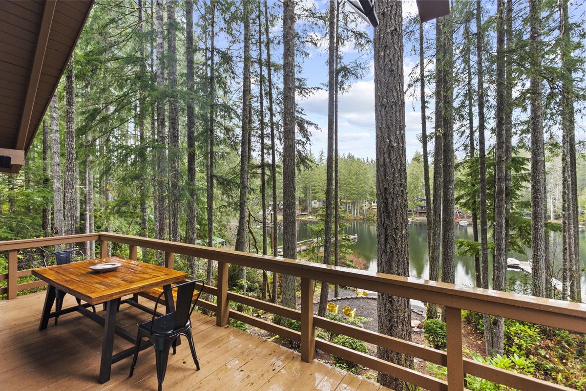Lake view from the deck