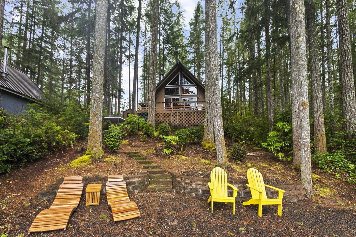 A-frame loft view