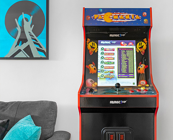 Arcade room with classic games at The Retreat
