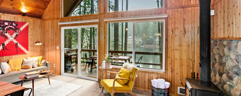 Cloudloft Cabin lakefront A-frame